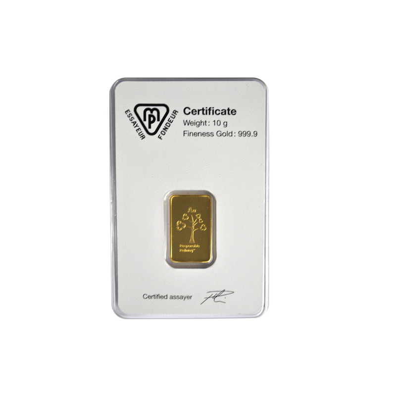 Achat  Vente Lingotin d'OR 10 Grammes et de L'Argent en Ligne