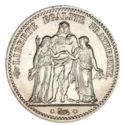 Pièce d'Argent Ecu 5 Francs Acheter Vendre de L'Argent en Ligne