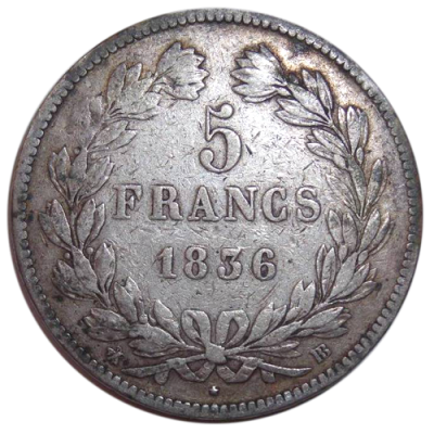 Pièce d'Argent Ecu 5 Francs Acheter Vendre de L'Argent en Ligne