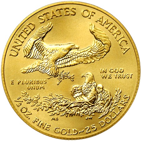 American Eagle 1/2 OZ - verso