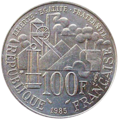 Pièce d'Argent 100 Francs Argent Acheter Vendre de L'Argent en Ligne