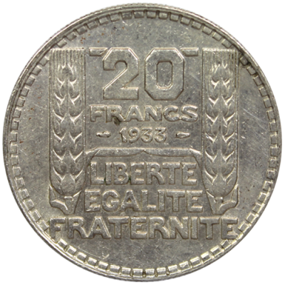 Pièce d'Argent 20 Francs Turin Argent Acheter Vendre de L'Argent en Ligne