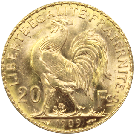 20 Francs Marianne Coq - verso