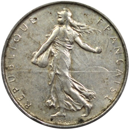 5 Francs semeuse - verso