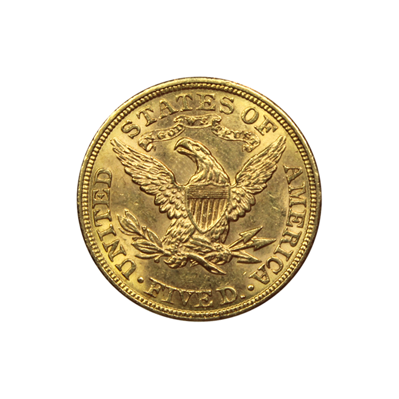 5 Dollars US - Achat & Vente Pièce d'Or - Valeur et Cotation