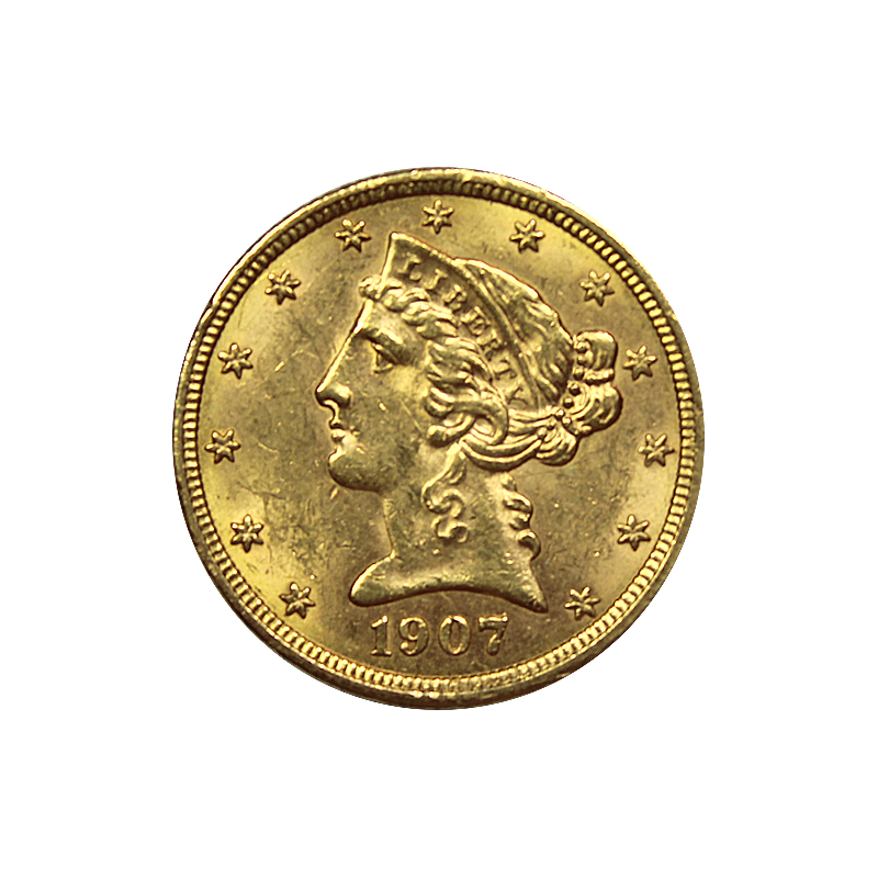 5 Dollars US - Achat & Vente Pièce d'Or - Valeur et Cotation