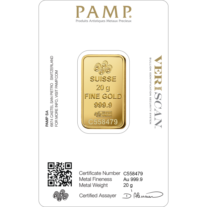 Lingotin 20 g Or