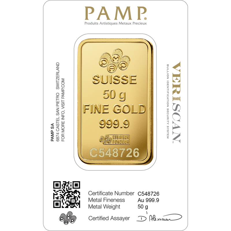 Lingotin 50 g Or
