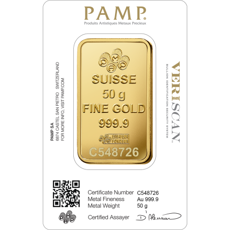 Lingotin 50 g Or