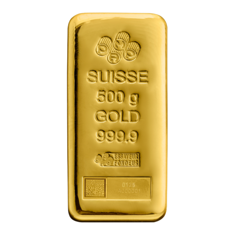 Lingot 500 g Or - verso