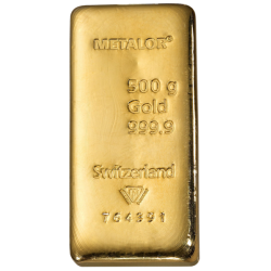 Lingot 500 g Or Metalor