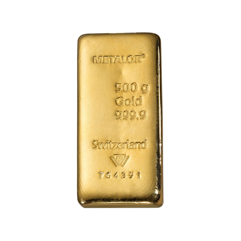 Achat vente Lingot 500 g Or Metalor Acheter Vendre de L'Argent en Ligne