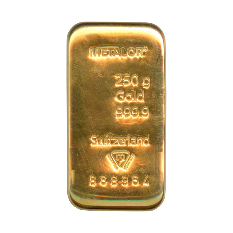 Achat vente Lingot 250 g Or Metalor Acheter Vendre de L'Argent en Ligne
