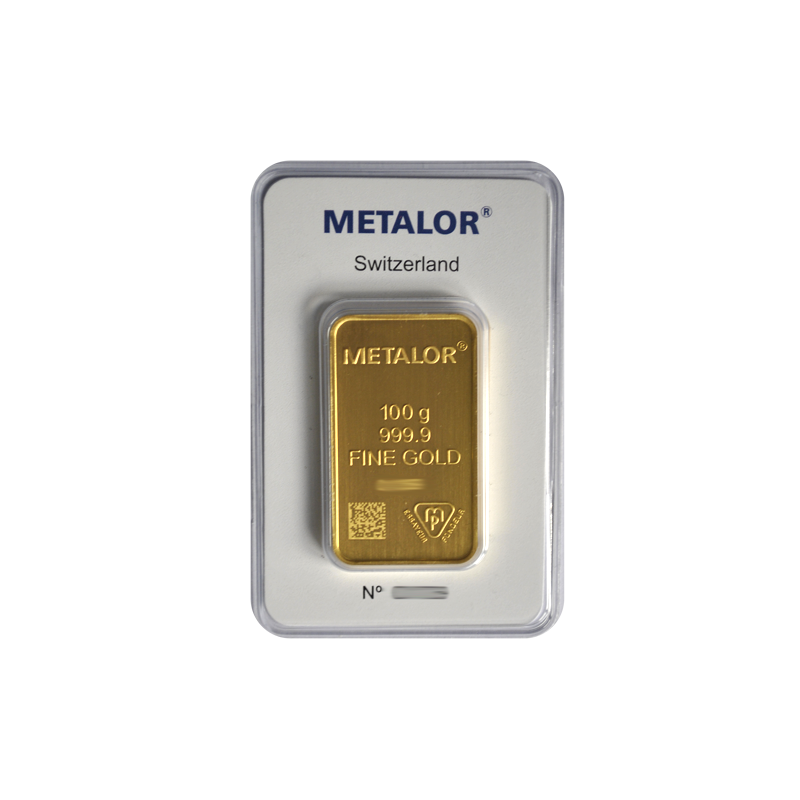 Lingot 100g Or Metalor - Change Vivienne