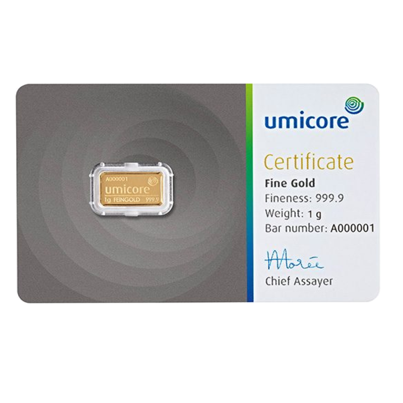 Lingotin d'Or Lingotin 1 gramme Acheter Vendre de l'OR et de L'Argent en Ligne